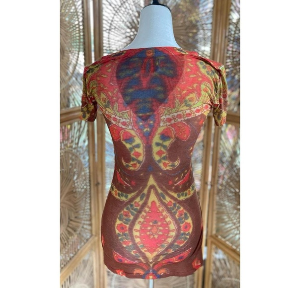 Freak Zoo Butterfly Studio Design Tie Dye Funky Artsy Colorful Abstract Tee - Picture 6 of 7